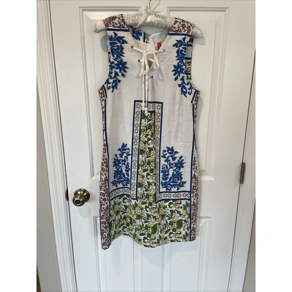 Anthropologie NWT Tracy Reese Womens Size M White Boho Print Sheath Dress $168.0 - Picture 10 of 12